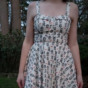 Owl Pin-Up Style Dress